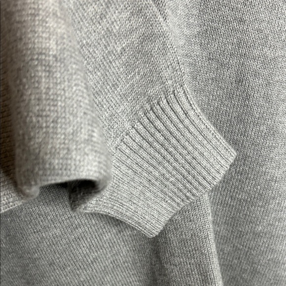 Tommy Hilfiger Gray V-Neck Sweater with Multicolor Stripes - Picture 8 of 11